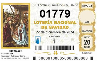 Comprar número 01779 para Lotería de Navidad 2024