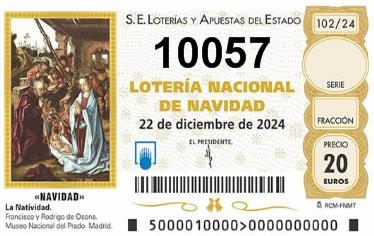 Comprar número 10057 para Lotería de Navidad 2024