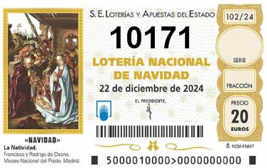 Comprar número 10171 para Lotería de Navidad 2024