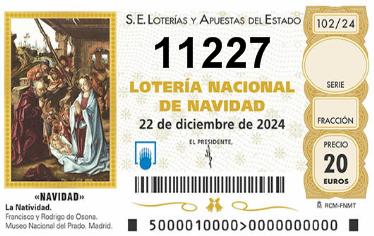 Comprar número 11227 para Lotería de Navidad 2024