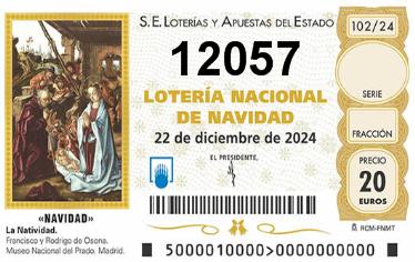 Comprar número 12057 para Lotería de Navidad 2024