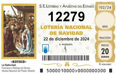 Comprar número 12279 para Lotería de Navidad 2024