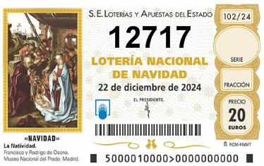 Comprar número 12717 para Lotería de Navidad 2024