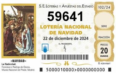 Comprar número 59641 para Lotería de Navidad 2024