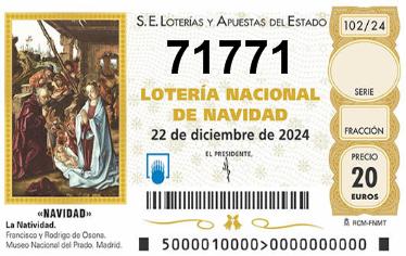 Comprar número 71771 para Lotería de Navidad 2024