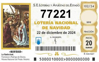 Comprar número 77221 para Lotería de Navidad 2024