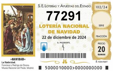 Comprar número 77291 para Lotería de Navidad 2024